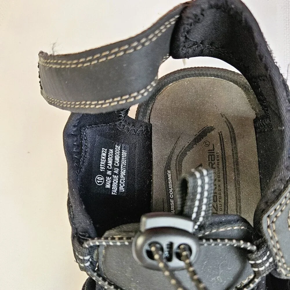 Ozark Trail Men's Black Sport Hiking Water Sandals Size 10